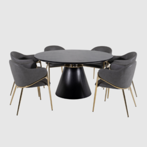 MESA DE COMEDOR CARMINE + SILLA ROMA